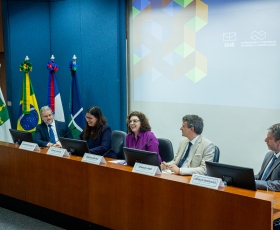 UnB recepciona delegação da Université Paris 8. 19/11/2025. foto: Anastácia Vaz/Secom UnB